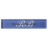 Professional Monogram Name Initials Plain Stylish