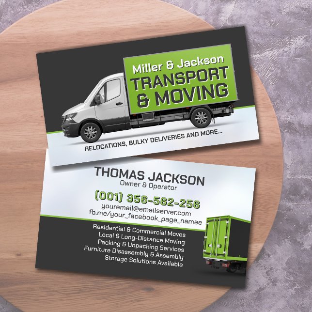 Professional Moving Services - Relocation Business Card (Creator Uploaded)