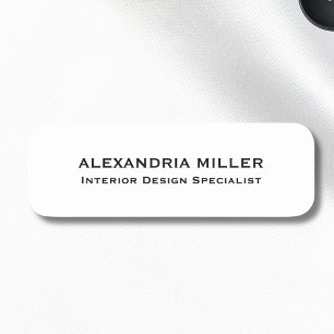 Professional Name and Title Magnetic Tag