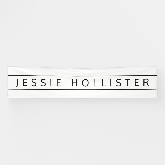 Professional Name Banner (Horizontal)
