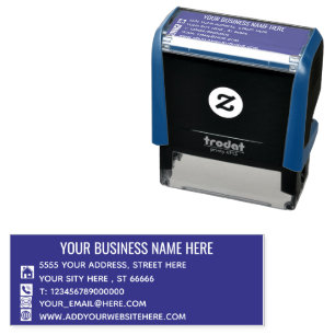 Professional Name Info Address Colour Stamp Exampl