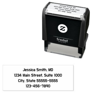 Professional Name Return Address & Phone Business Self-inking Stamp