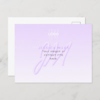 Professional Name & Slogan Template | Light Purple