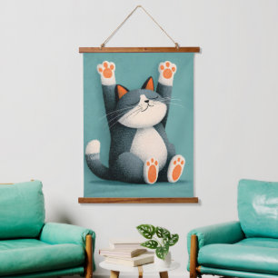 Professional Nap Taker Funny Sleeping Cat Hanging Tapestry