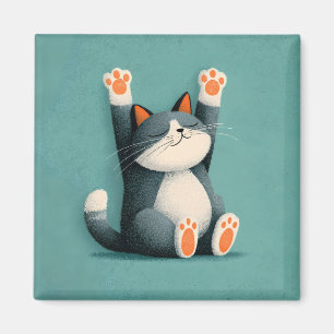 Professional Nap Taker Funny Sleeping Cat Magnet