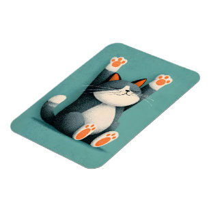 Professional Nap Taker Funny Sleeping Cat Magnet