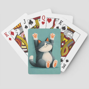 Professional Nap Taker Funny Sleeping Cat Playing Cards