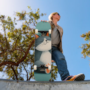 Professional Nap Taker Funny Sleeping Cat Skateboard