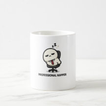 Professional Napper - Cute Tired Character Office