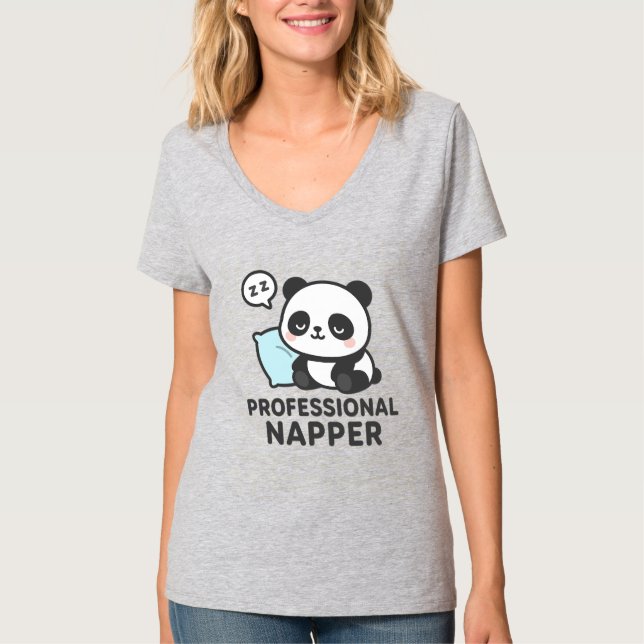 Professional Napper Panda T-Shirt (Front)