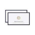 Professional Navy Blue Gold Logo