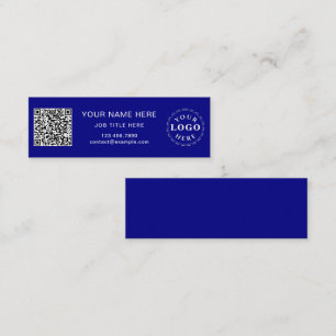 Professional Navy Slim Calling Card for Networking