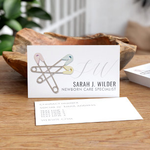 Professional Newborn Care Specialist Business Card