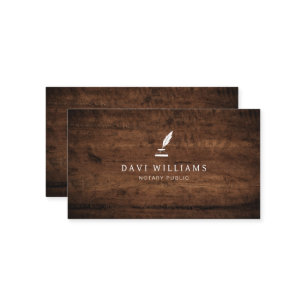 Professional Notary Public Business Card