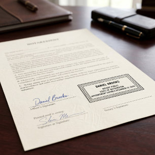 Professional Notary Public Custom Name & Commiss Self-inking Stamp
