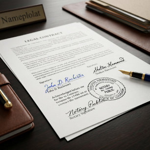 Professional Notary Public Custom Name & Commiss Self-inking Stamp