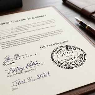 Professional Notary Public Custom Name & Commiss Self-inking Stamp