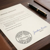 Professional Notary Public | Custom Name & Commiss