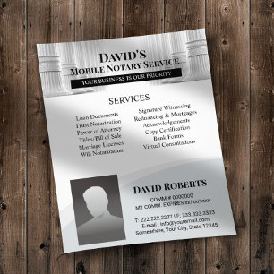 Professional Notary Signing Agent Custom Photo Fly Flyer