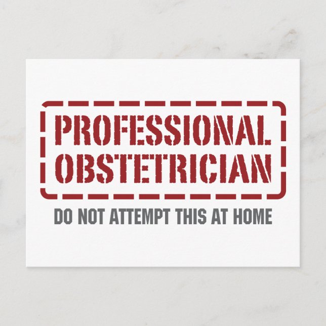Professional Obstetrician Postcard (Front)