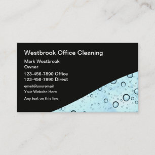Professional Office Cleaning Business Cards