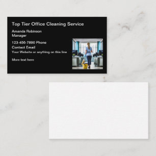 Professional Office Cleaning Service Business Card