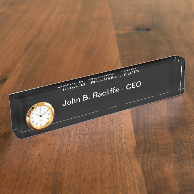 Professional Office Company CEO Nameplate (Side)