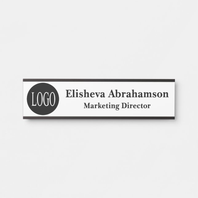 Professional Office Door Sign Signs Name Plate (Front)