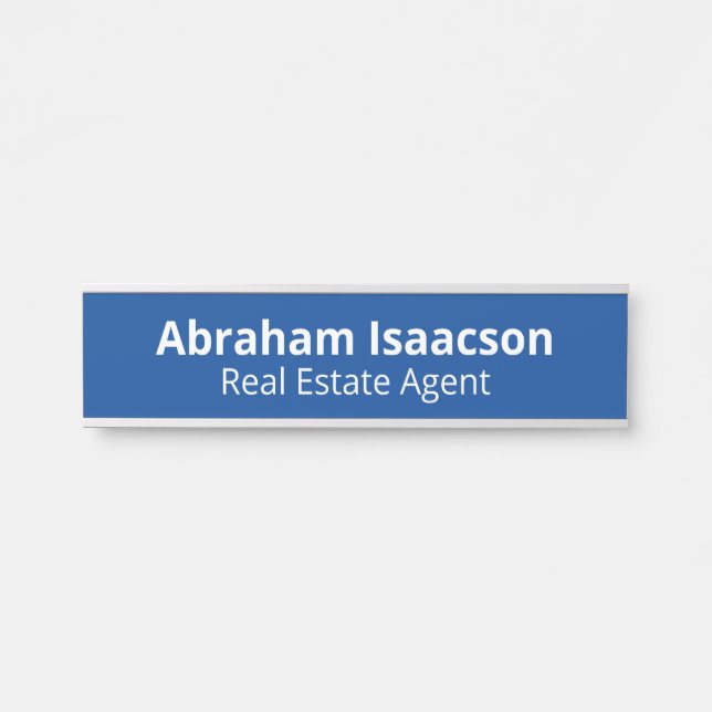 Professional Office Modern Door Sign Name Plate (Front)