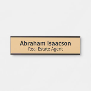 Professional Office Modern Door Sign Name Plate