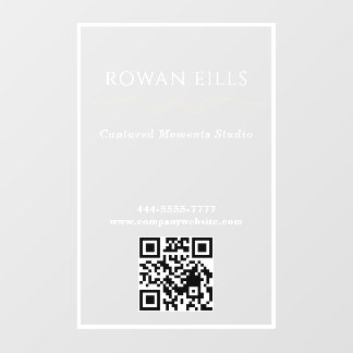 Professional Office QR Logo AI door sign