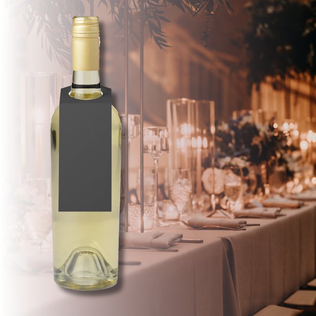 Professional Onyx Black Colour | Classic Elegant  Bottle Tag (Creator Uploaded)