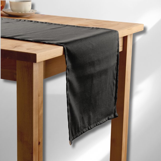 Professional Onyx Black Colour | Classic Elegant  Short Table Runner (Creator Uploaded)