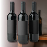 Professional Onyx Black Colour | Classic Elegant  Wine Label<br><div class="desc">Professional Onyx Black Solid Colour</div>