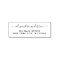 Professional or Personal Elegant Return Address