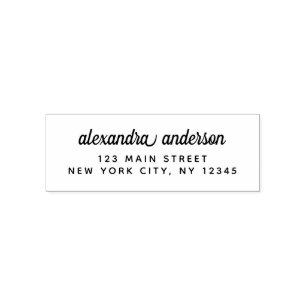Professional or Personal Elegant Return Address Self-inking Stamp