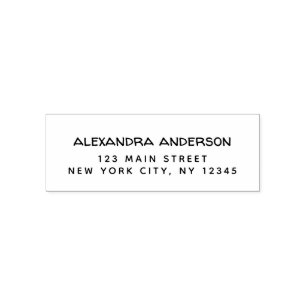 Professional or Personal Elegant Return Address Self-inking Stamp