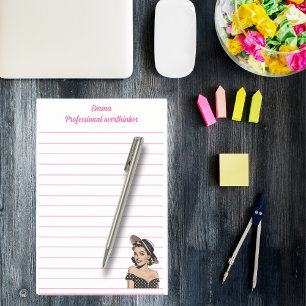 Professional overthinker,elegant,Pink Personalised Post-it Notes