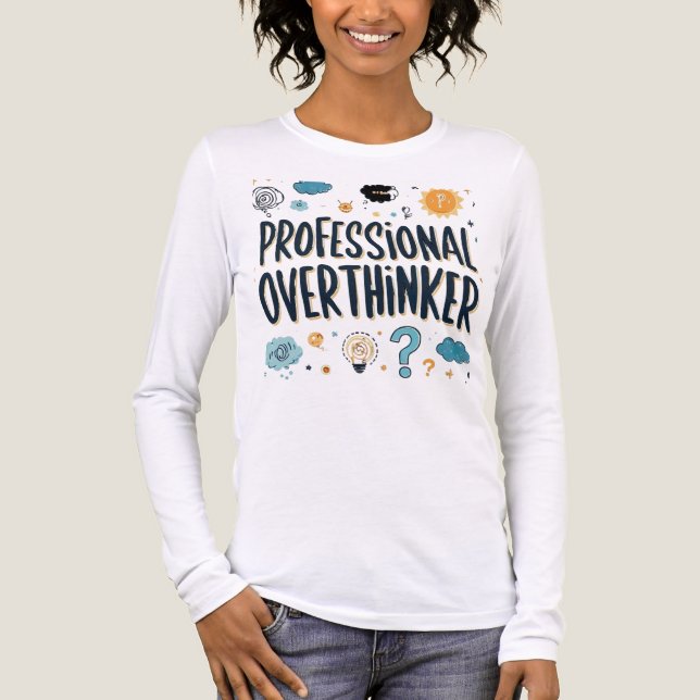 Professional Overthinker – Funny Relatable Tri-Blend Shirt (Front)