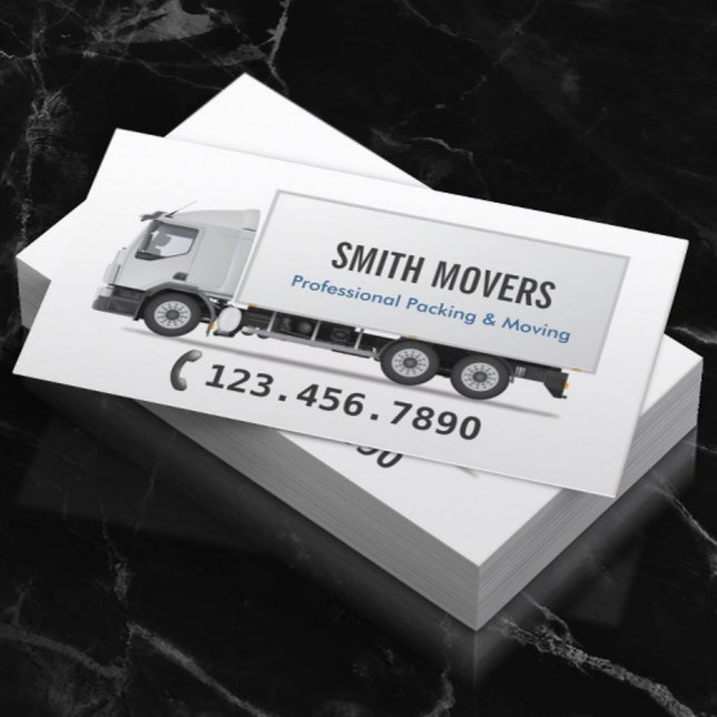 Professional Packing & Moving Business Card (Creator Uploaded)