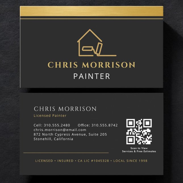 Professional Painter  Business Card (Creator Uploaded)