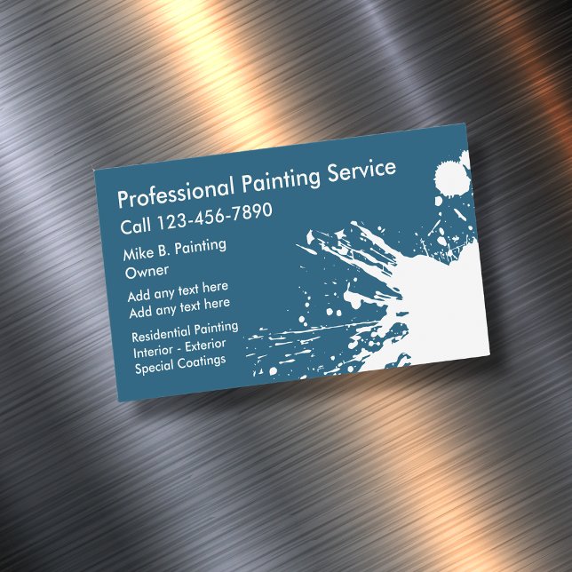 Professional Painter Business Card Magnets (Creator Uploaded)