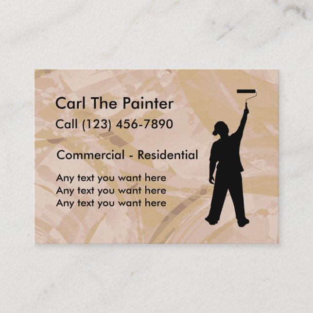 Professional Painter Business Cards (Front)