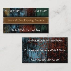 Professional Painter Contractor Business Card