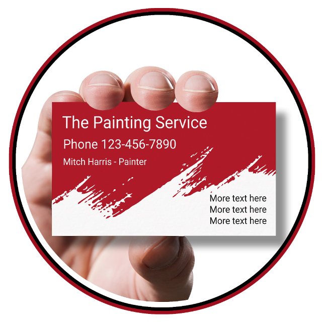 Professional Painter Design Business Card (Creator Uploaded)