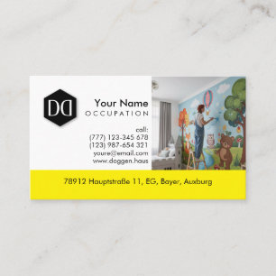 Professional Painter Photo Wall Mural  Business Ca Card