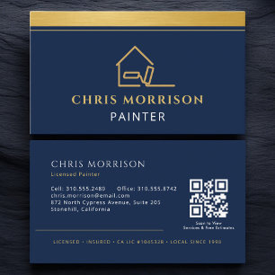 Professional Painter QR Code Business Card