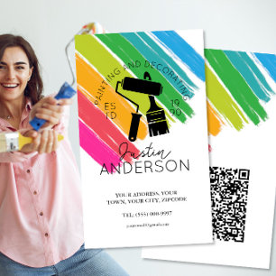 Professional Painting and Decorating handyman Business Card