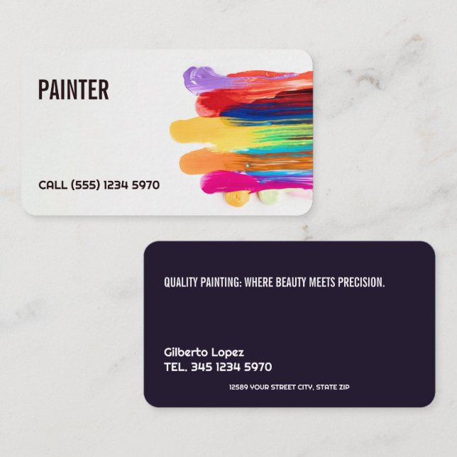 Professional Painting Business Card (Front/Back)