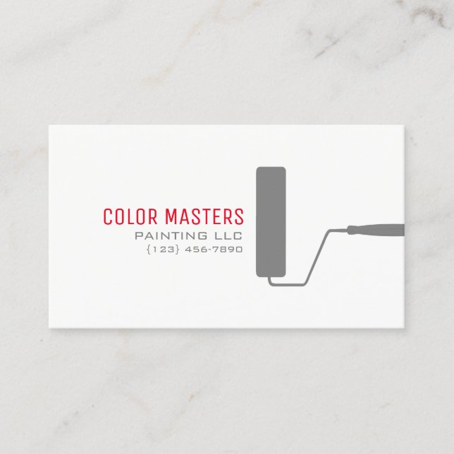 Professional Painting, Painter Business Card (Front)